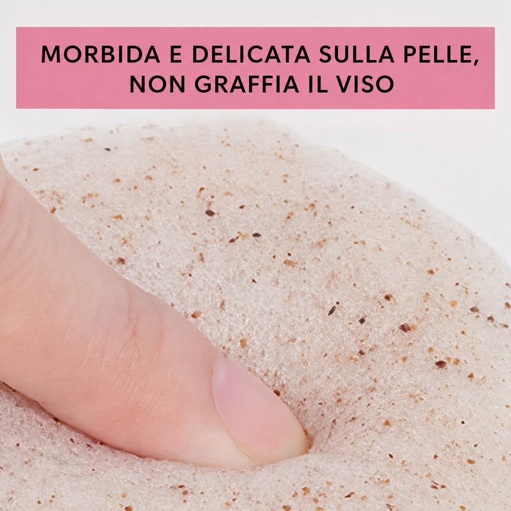 Spugna Konjac Esfoliante Naturale – Pelle Liscia e Luminosa